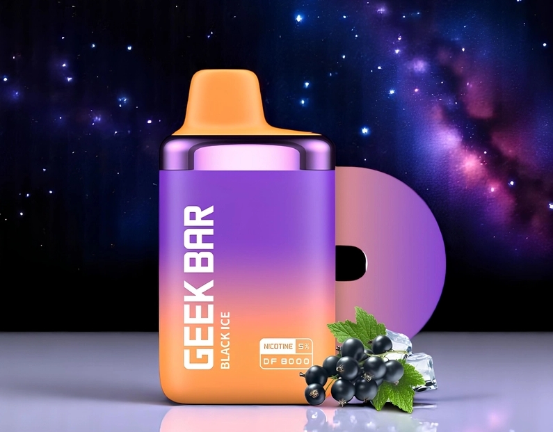 Geek Bar DF8000 Puffs Vape &ndash; Black Ice: The Cool Standard of Canadian Vaping